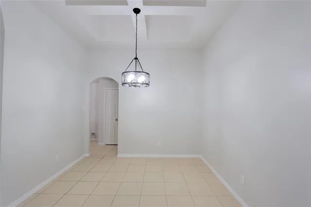 a view of a room with windows