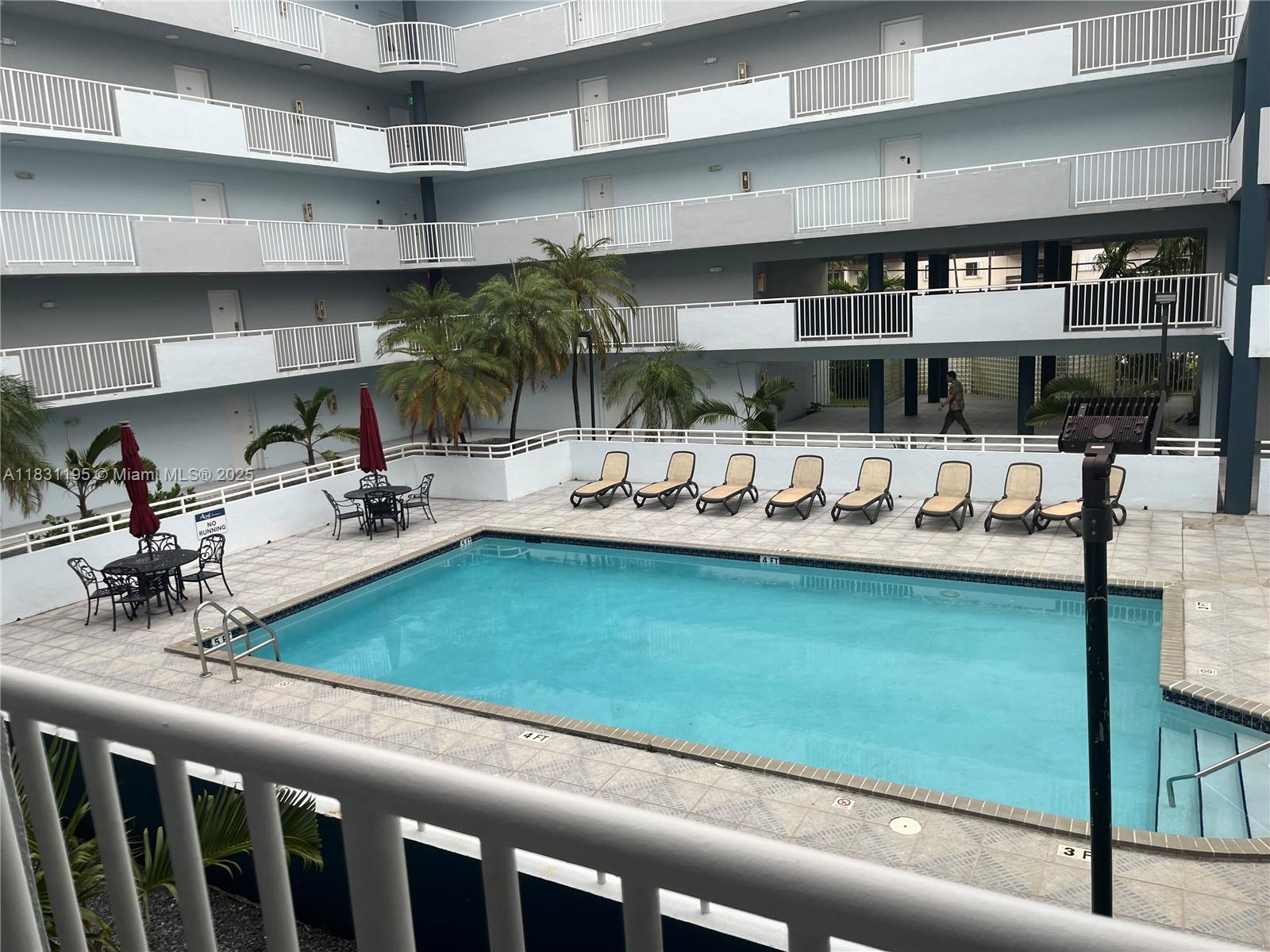 8251 Northwest 8th Street, Unit 214 Miami, FL 33126 - Photo 14 of 19 a kitchen with a stove a refrigerator and a counter top space