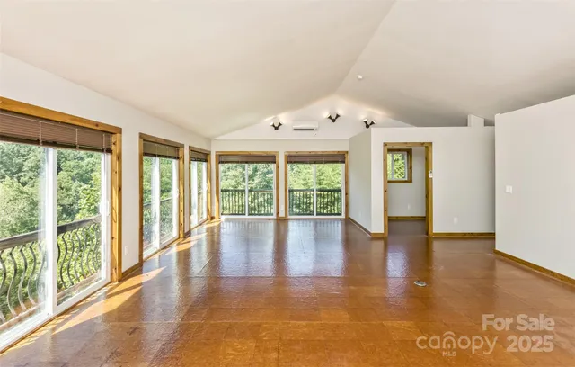 a view of a garden from a window