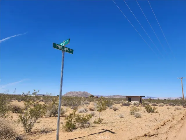 a view of a sky from a yard