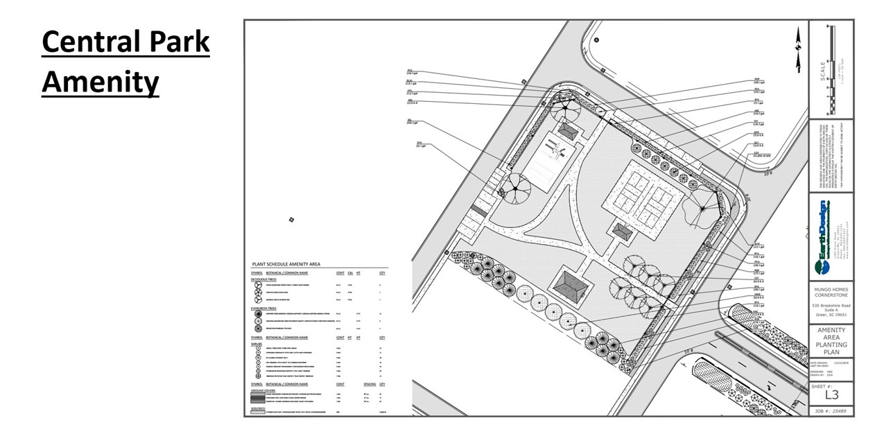 Lot 101 Limestone Circle Anderson, SC 29625 - Photo 3 of 6 Central Park Amenities