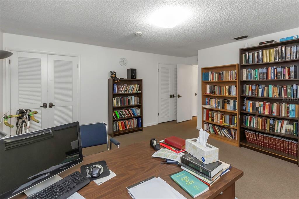 17515 Lakeshore Road Lutz, FL 33558 - Photo 43 of 61 a living room with furniture and a book shelf