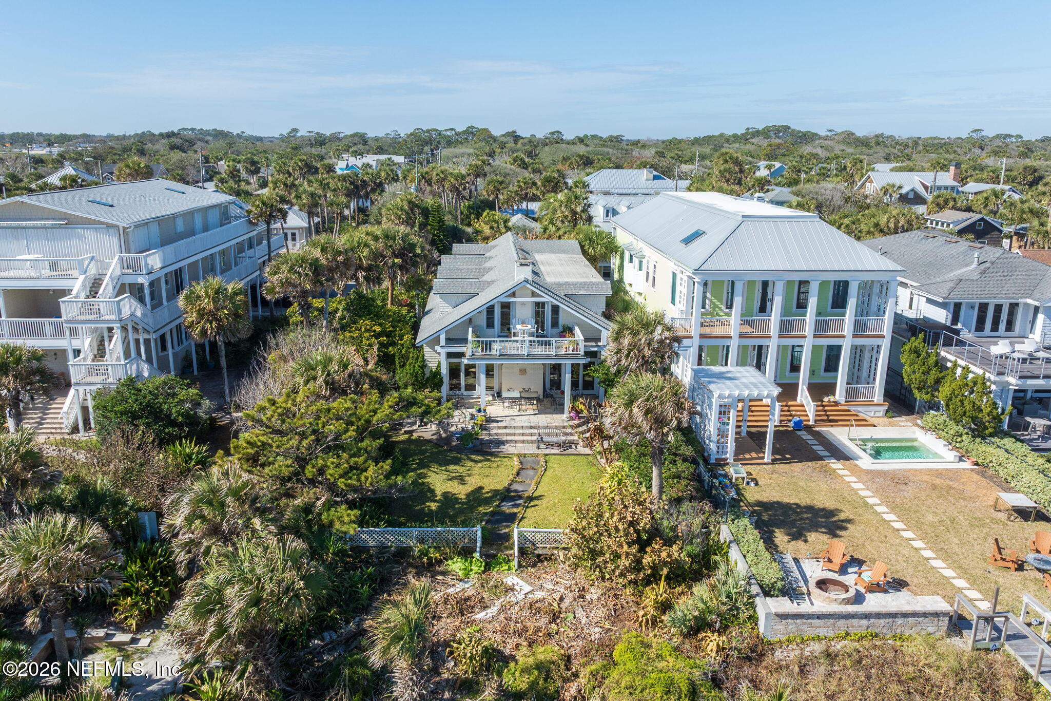 211 Beach Avenue Atlantic Beach, FL 32233 - Photo 5 of 44 an aerial view of a house with a garden