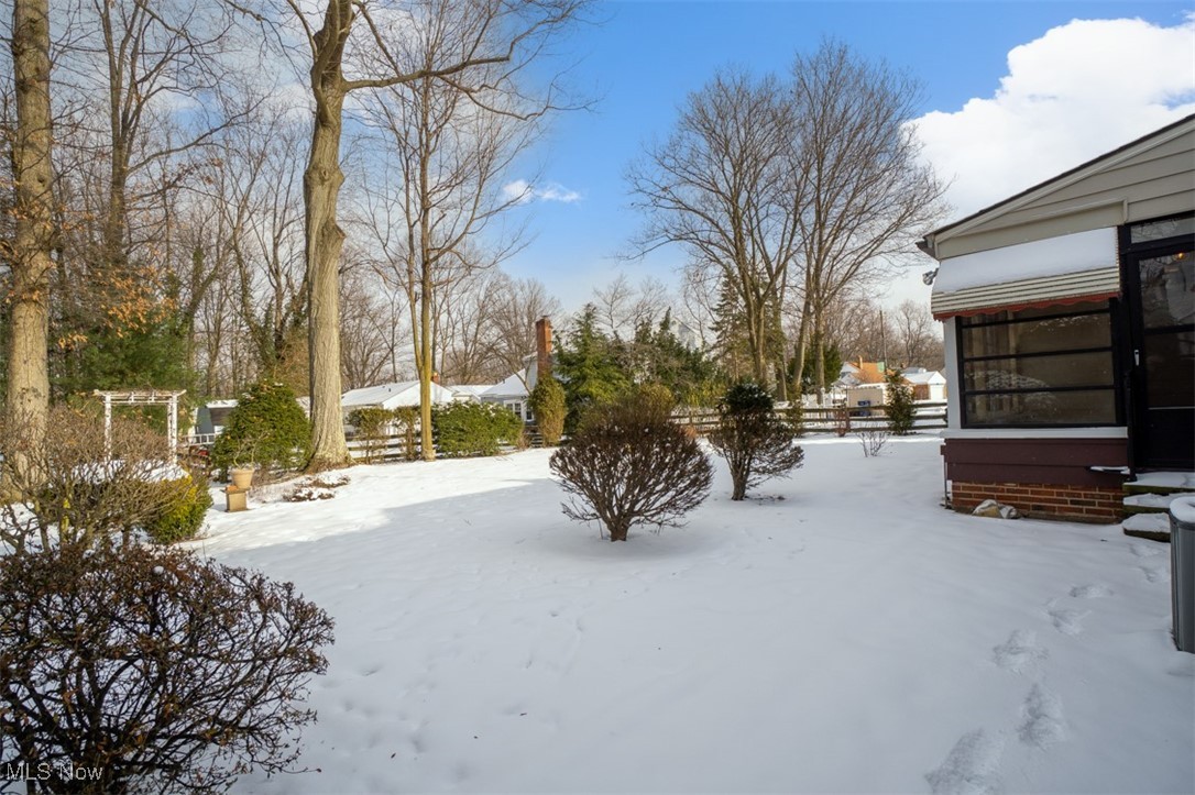 3609 Brinkmore Road Cleveland, OH 44121 - Photo 43 of 50 View of yard layered in snow