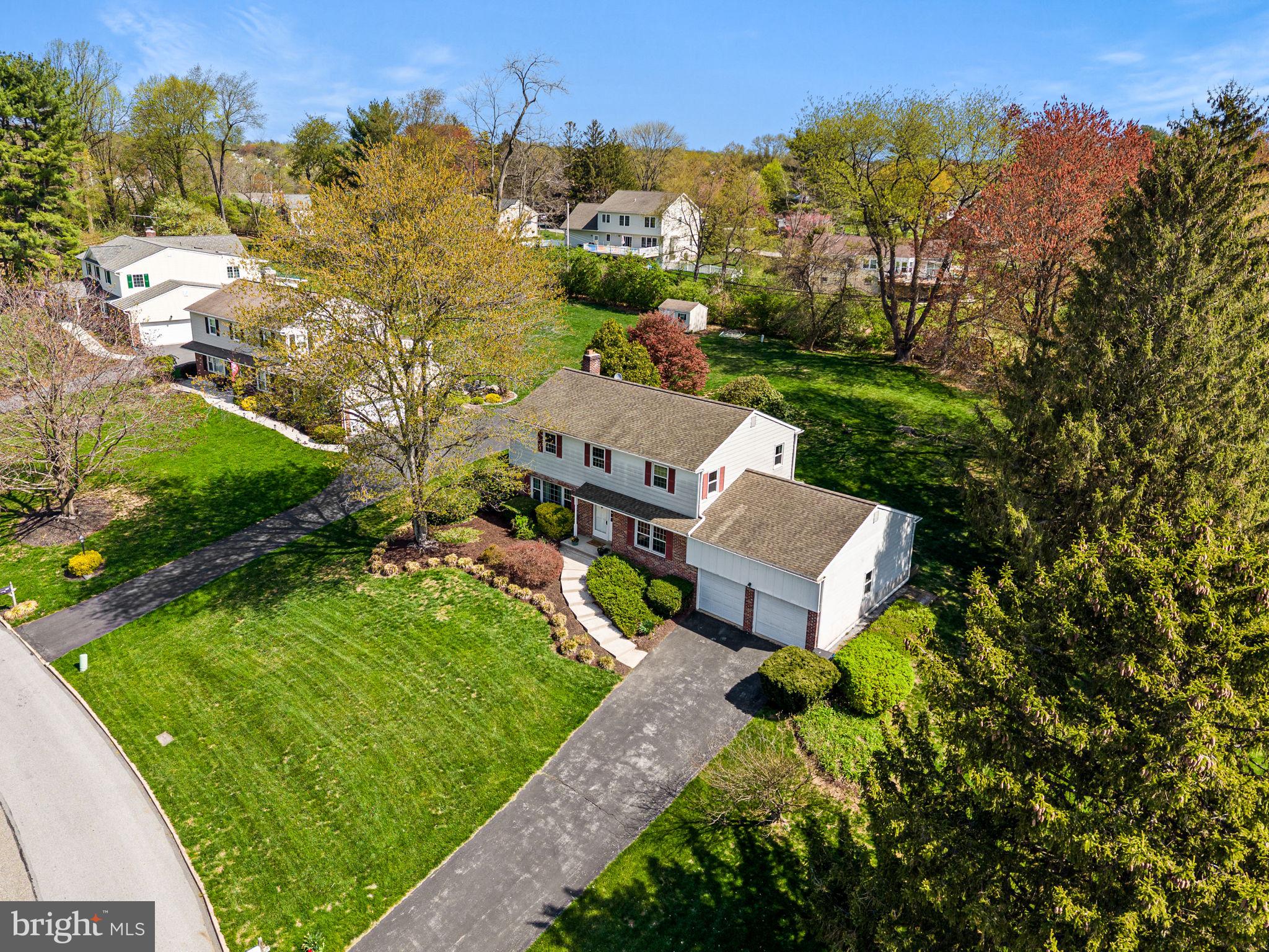 1231 Gail Road West Chester, PA 19380 - Photo 44 of 49 an aerial view of a house with a garden