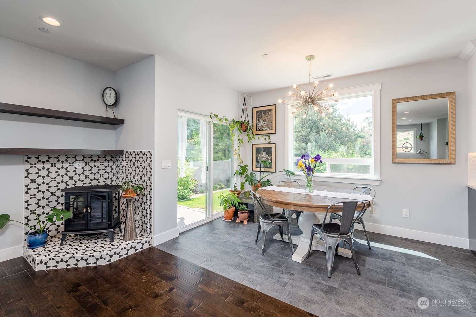 949 Spring Mountain Drive Wenatchee, WA 98801 - Photo 11 of 33 a view of a dining room with furniture window and wooden floor