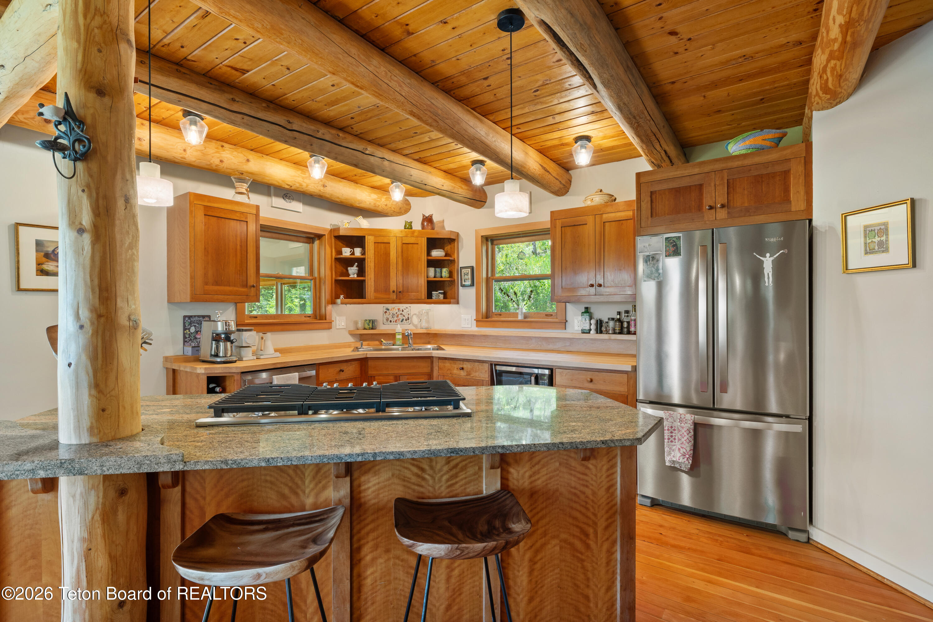 6640 Lupine Trail Wilson, WY 83014 - Photo 7 of 41 Kitchen Island