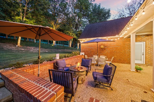 a outdoor view with sitting space and seating space