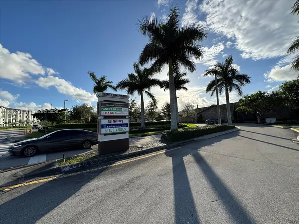 a view of a terrace with a garden