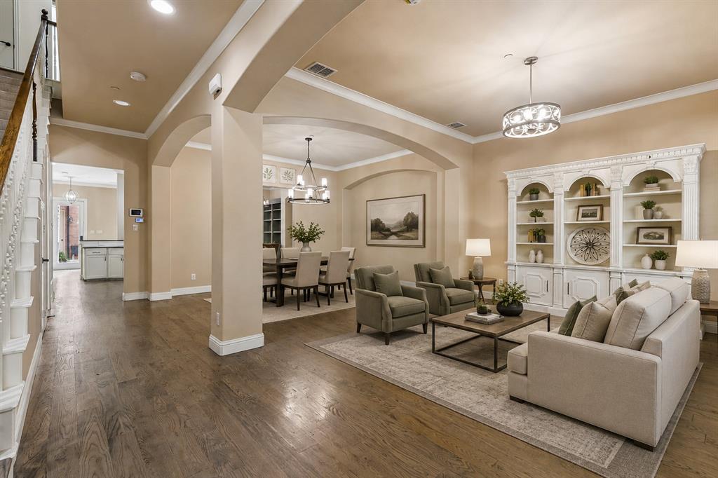 8340 Library Street Frisco, TX 75034 - Photo 2 of 24 Living+Dining Rooms - virtually staged