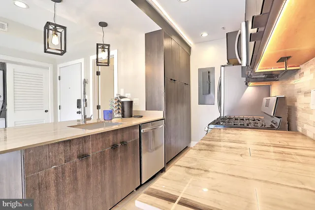 a large bathroom with a double vanity sink and a mirror