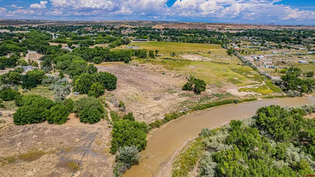 a view of a lake with mountains in the background