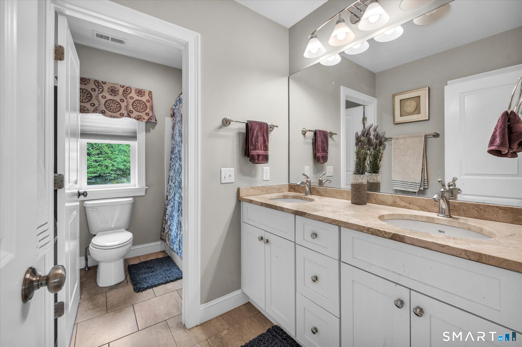16 Sweetheart Mountain Road Canton, CT 06019 - Photo 24 of 40 a bathroom with a toilet sink and mirror