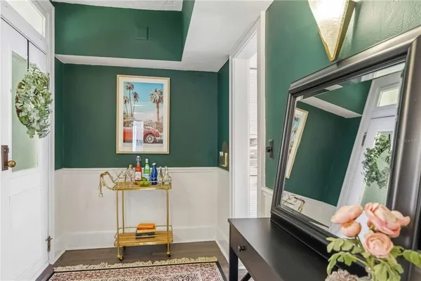 a room with furniture and a window