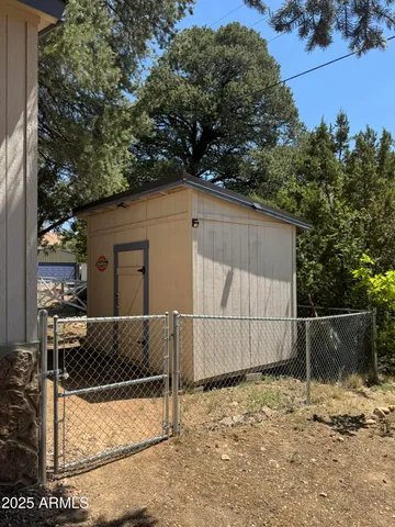 a backyard of a house