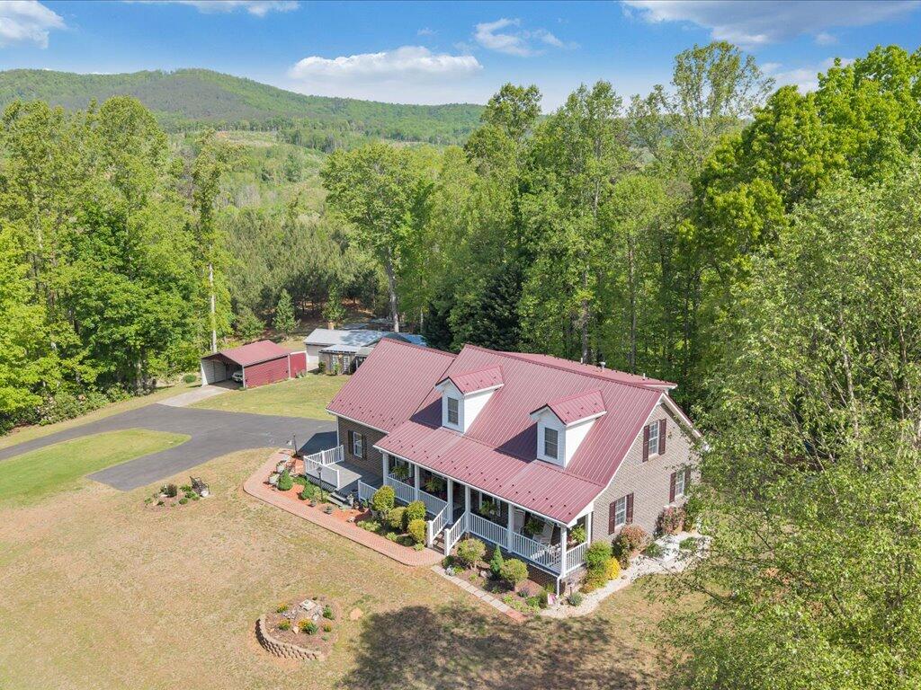 3475 Blue Knob Road Martinsville, VA 24112 - Photo 67 of 80 an aerial view of a house with a yard