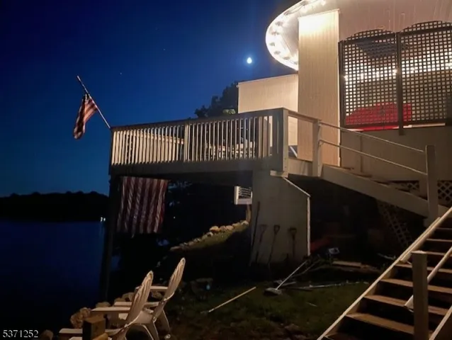 a view of a lake with outdoor space