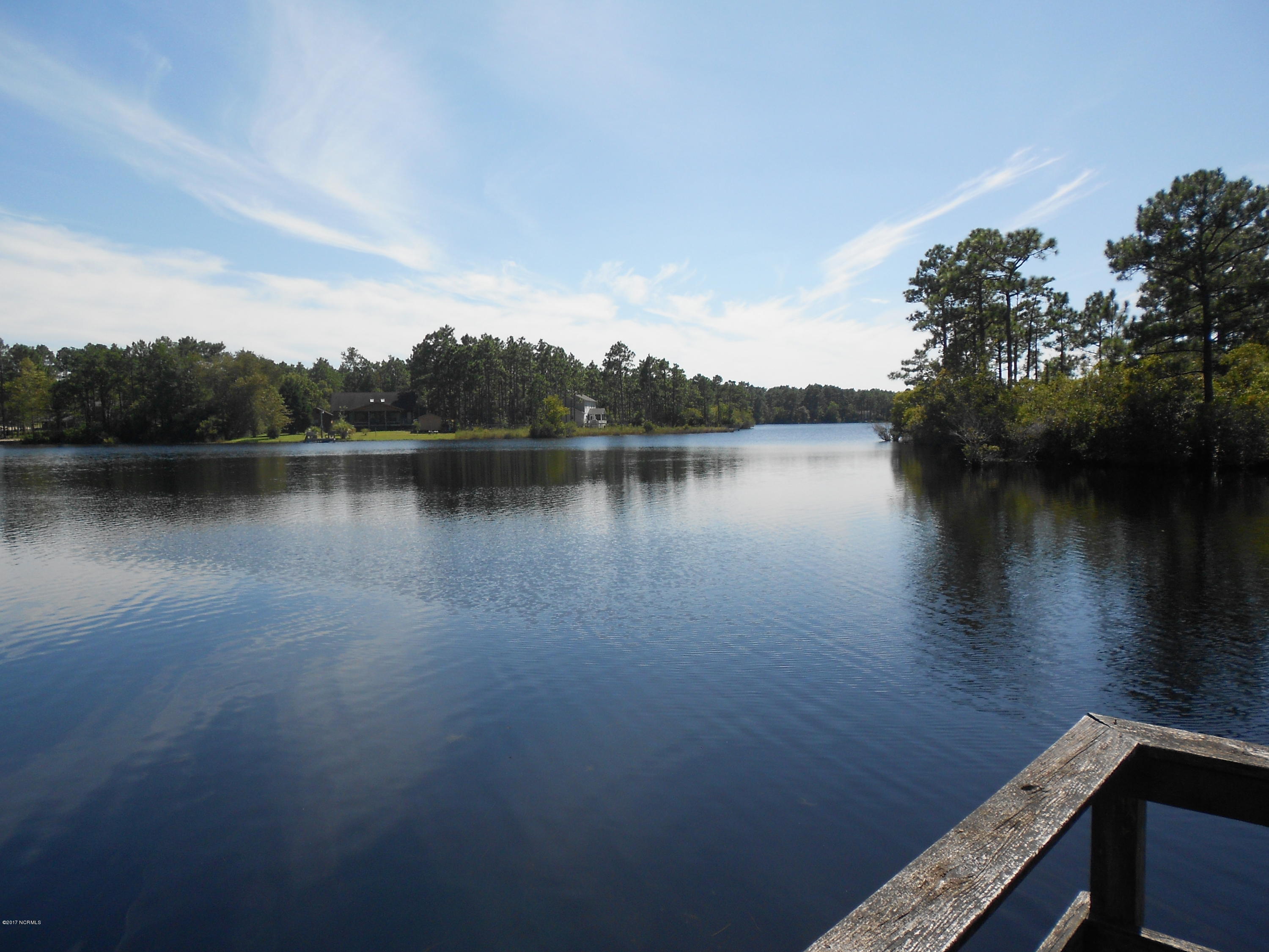 view from dock to left