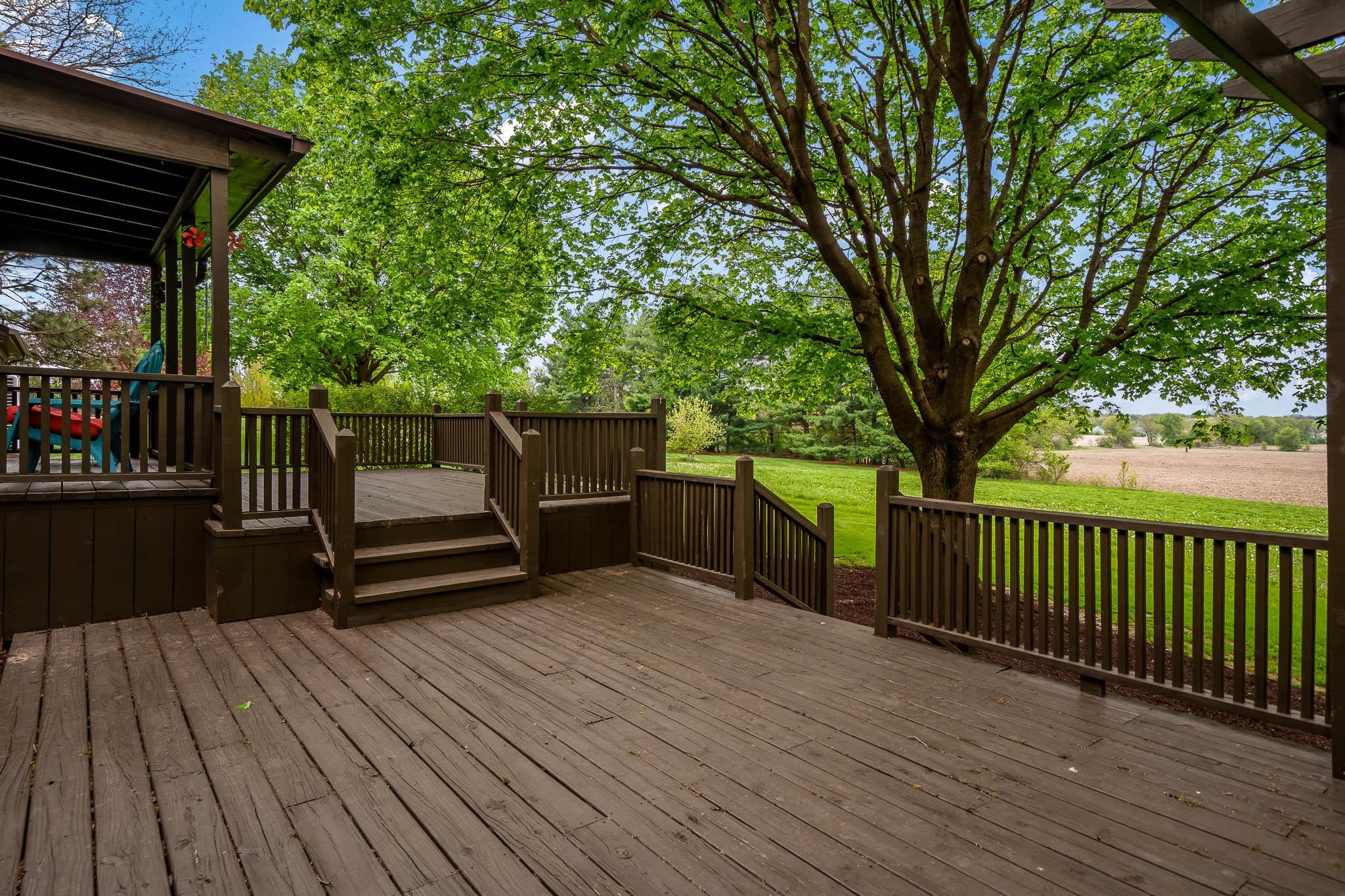 10562 Town Hall Road Belvidere, IL 61008 - Photo 28 of 72 a view of outdoor space with deck and hardwood