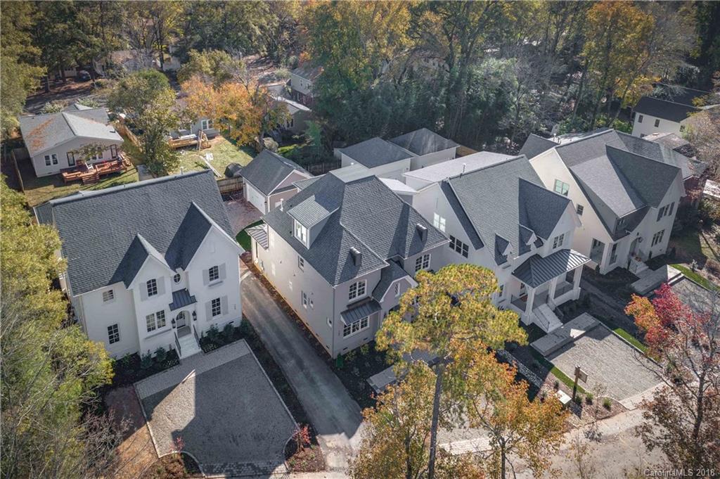 736 Ellsworth Road, Unit 44 Charlotte, NC 28211 - Photo 35 of 36 an aerial view of a house with a yard