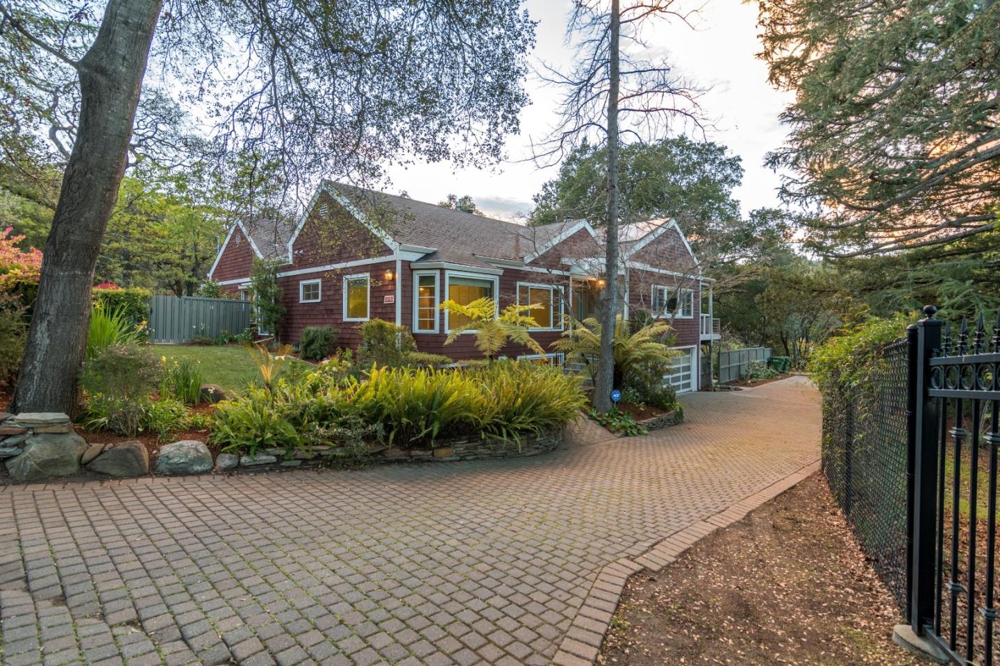 front view of a house with a small yard