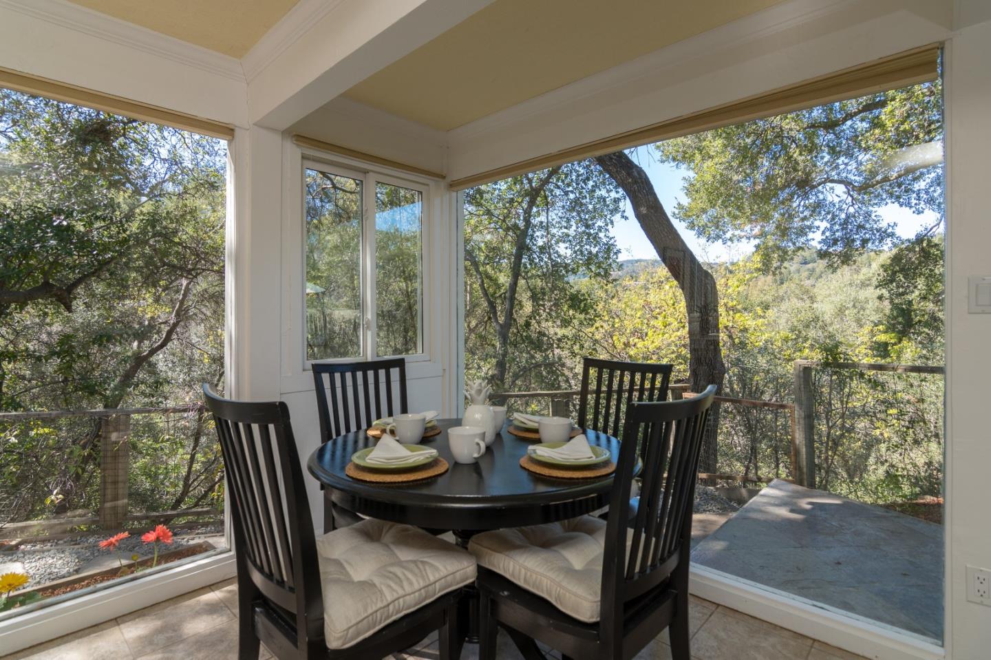 14795 Bohlman Road Saratoga, CA 95070 - Photo 36 of 50 a view of a city from a dining room with furniture window and outside view