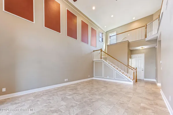 a view of an entryway with staircase