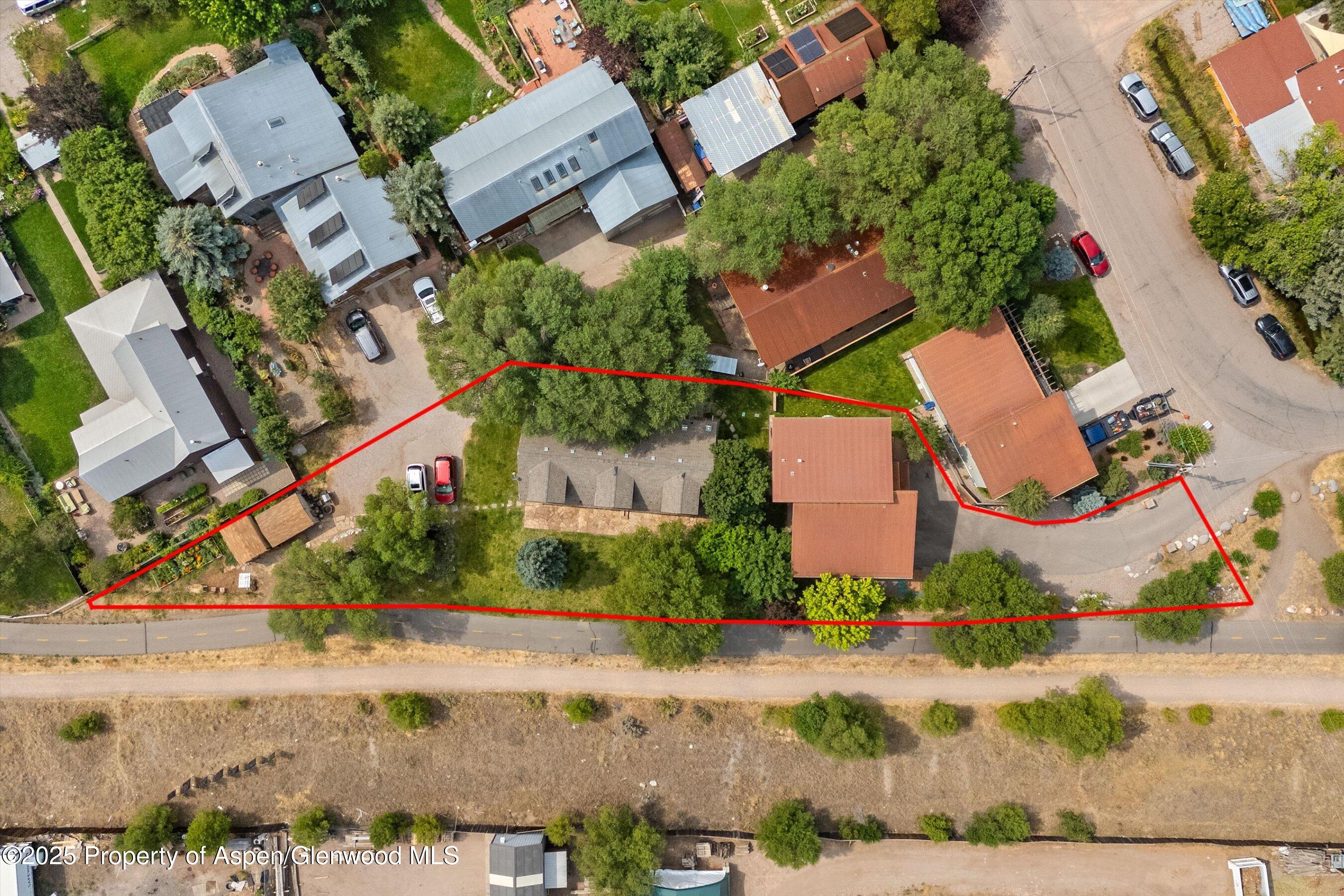296-298 North 7th Street Carbondale, CO 81623 - Photo 11 of 11 an aerial view of residential houses with outdoor space