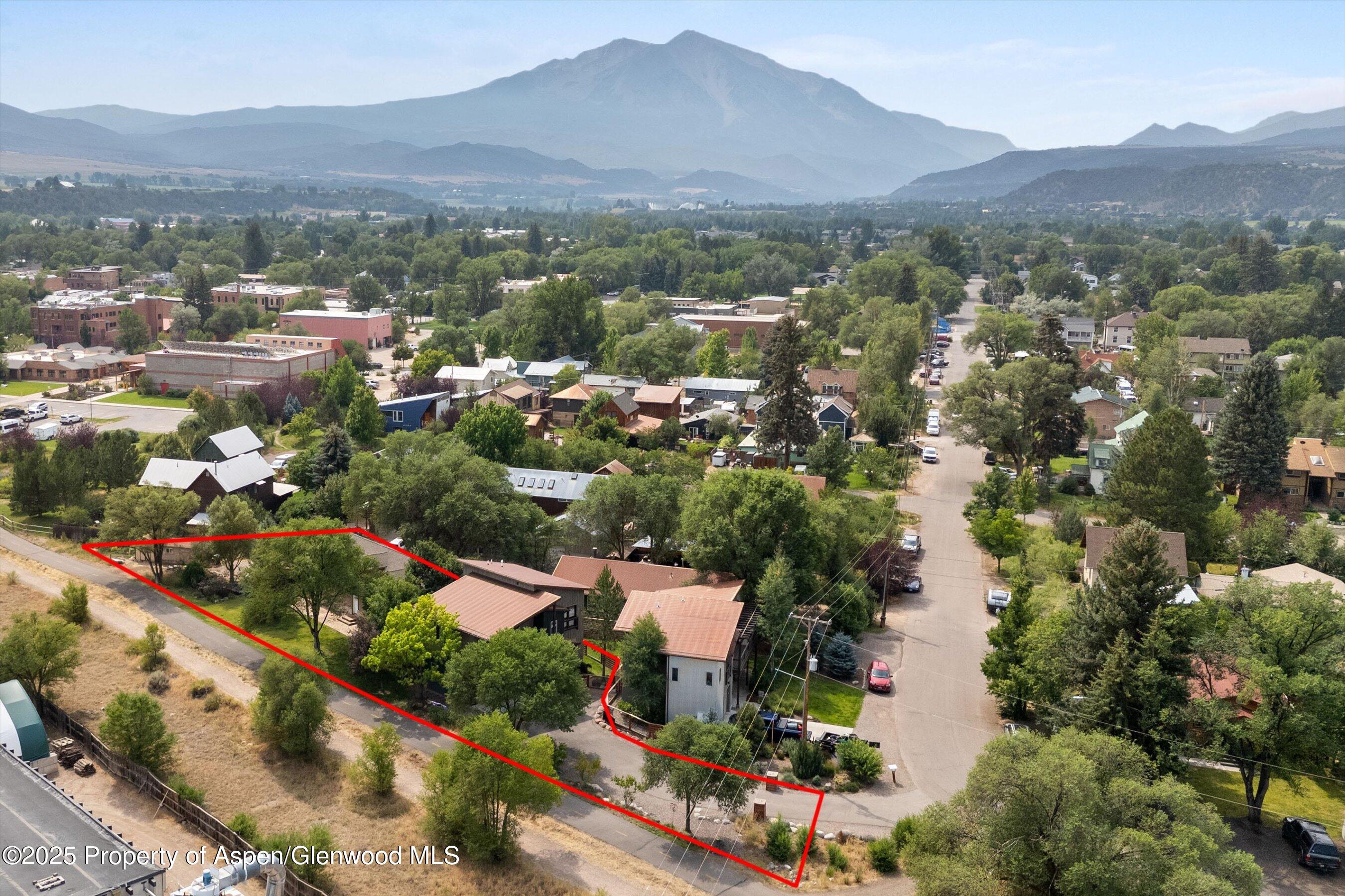 296-298 North 7th Street Carbondale, CO 81623 - Photo 10 of 11 an aerial view of lake and residential houses