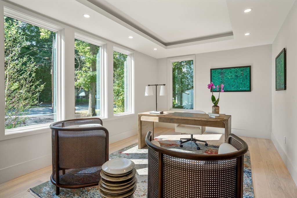 20 Old Farm Road Newton, MA 02459 - Photo 19 of 39 a living room with furniture and a large window