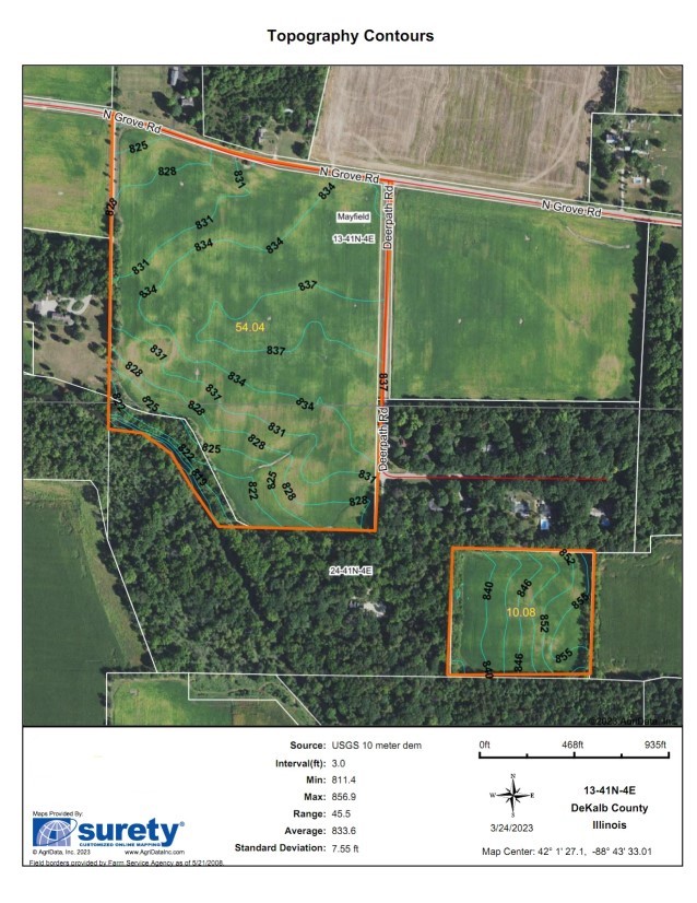 64-acres North Grove Road Sycamore, IL 60178 - Photo 4 of 7 a view of a back yard