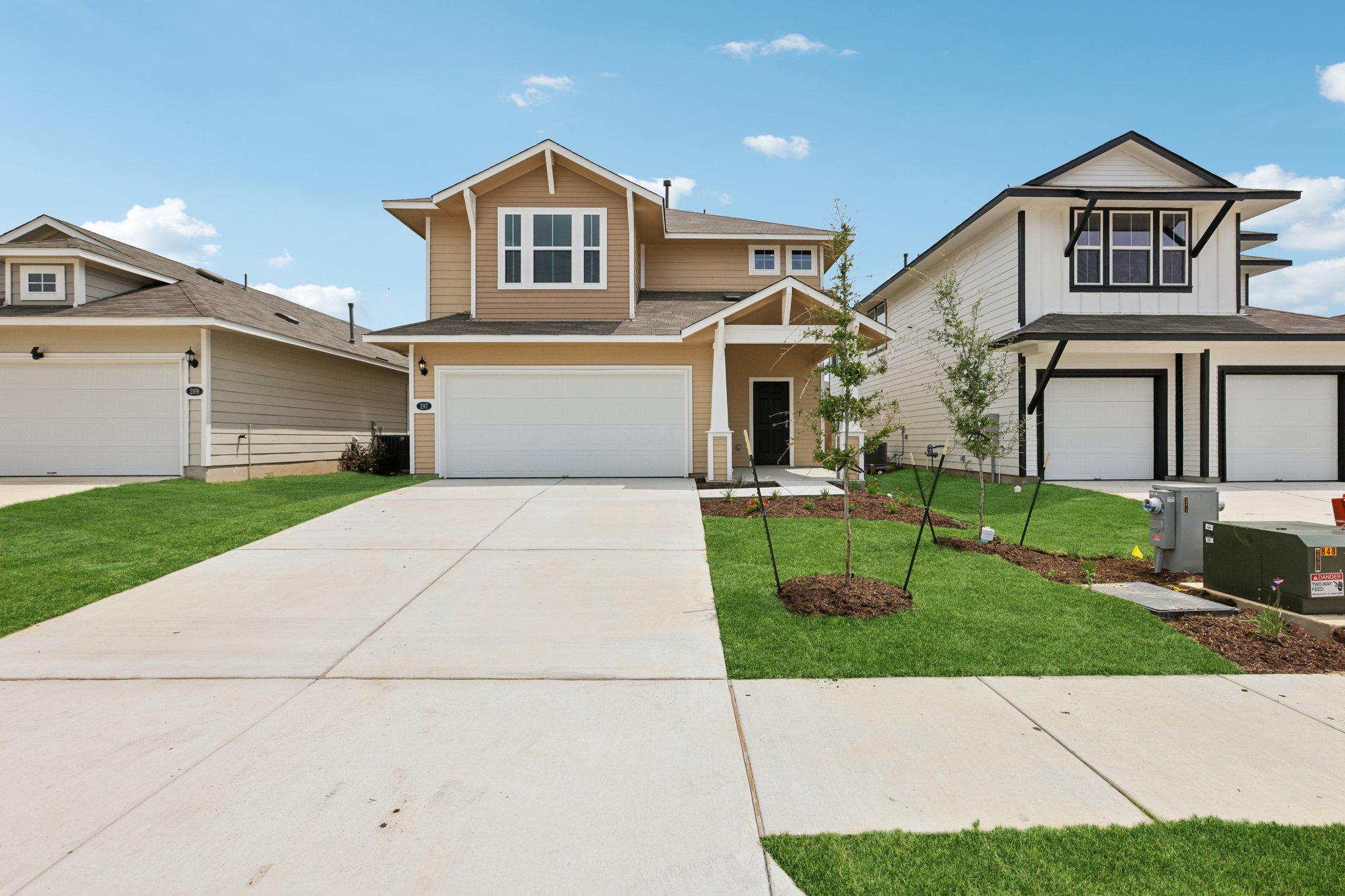 a view of house with garden