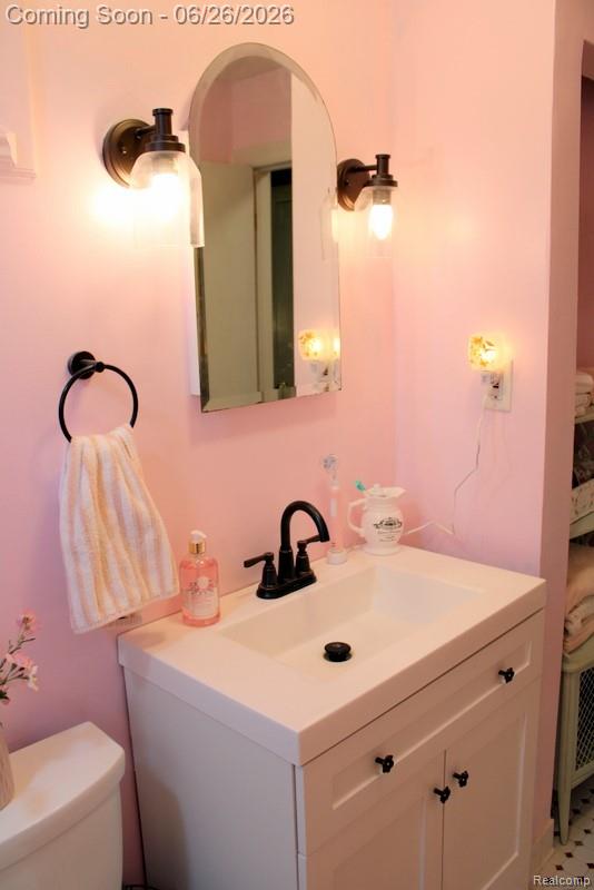 8951 Stevens Street Taylor, MI 48180 - Photo 21 of 32 WHITE VANITY WITH ONE PIECE MOLDED SINK!