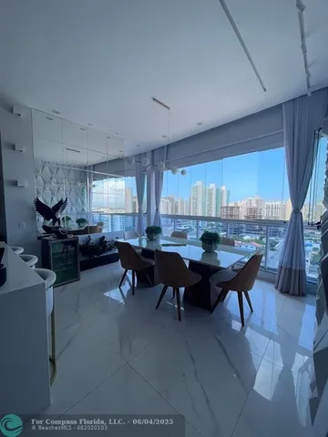 a room with furniture and a table