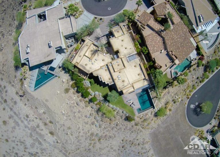10 Rockcrest Rancho Mirage, CA 92270 - Photo 12 of 32 an aerial view of a backyard with outdoor space
