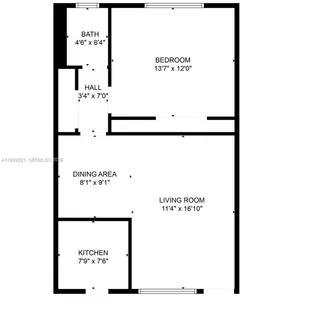 $1,800 | 6913 Rue Vendome, Unit 4, Miami Beach, FL 33141