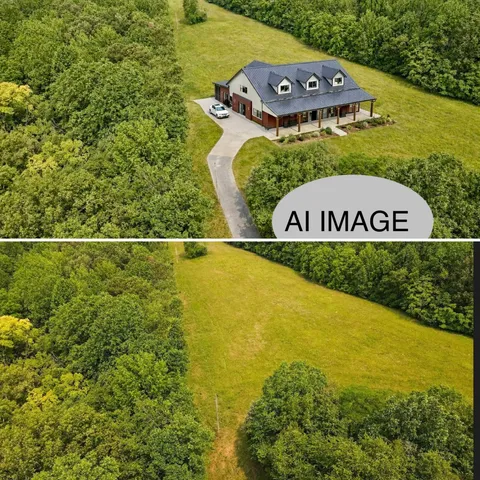 a sign that is on a small yard