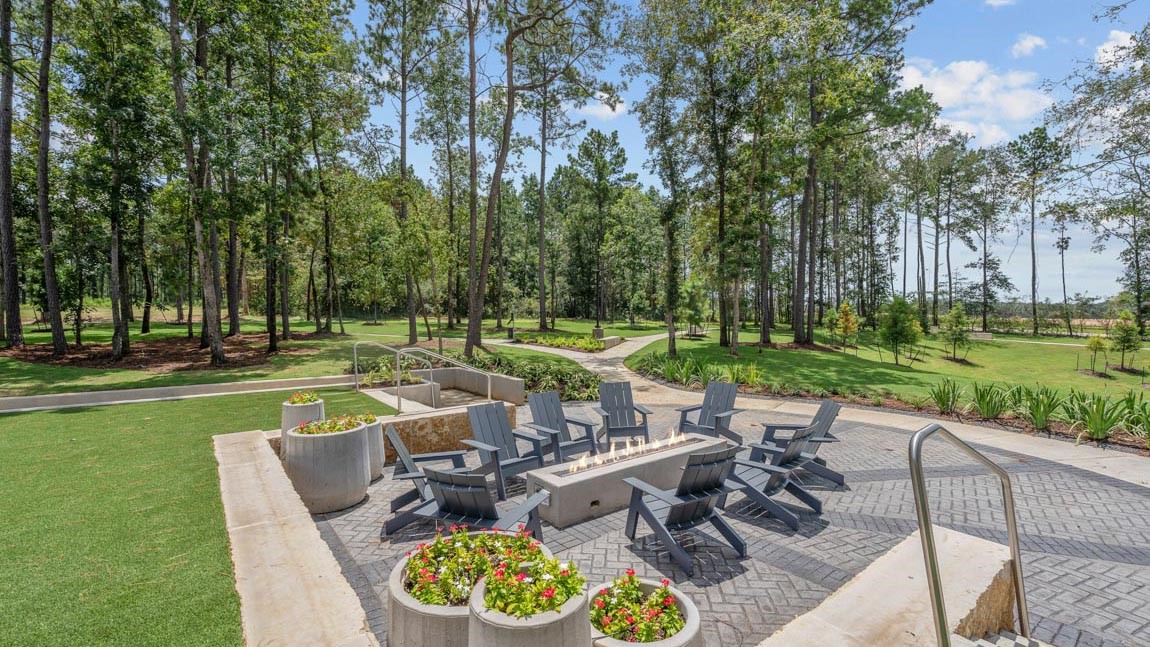 4436 Wapama Falls Loop Conroe, TX 77303 - Photo 15 of 39 a view of a patio with swimming pool