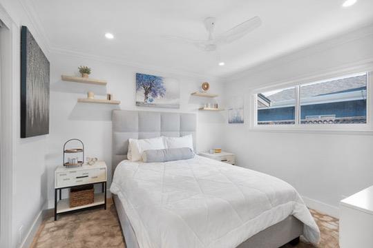 1364 Bouret Drive San Jose, CA 95118 - Photo 14 of 35 a bedroom with a bed and a table in it