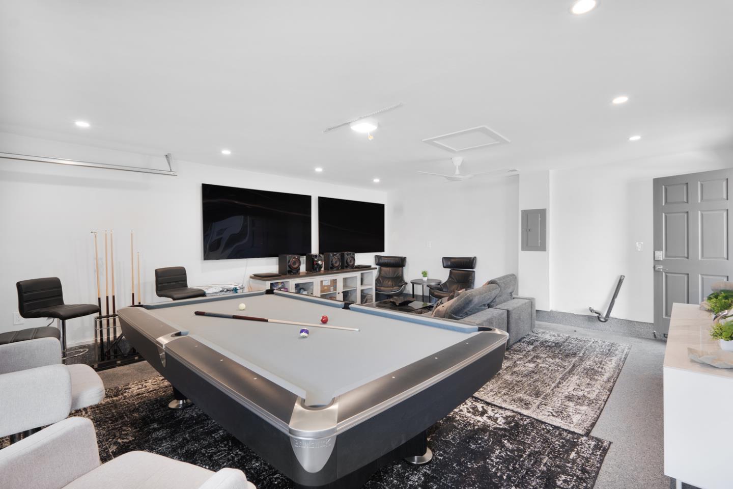 1364 Bouret Drive San Jose, CA 95118 - Photo 34 of 35 a living room with game table and a flat screen tv