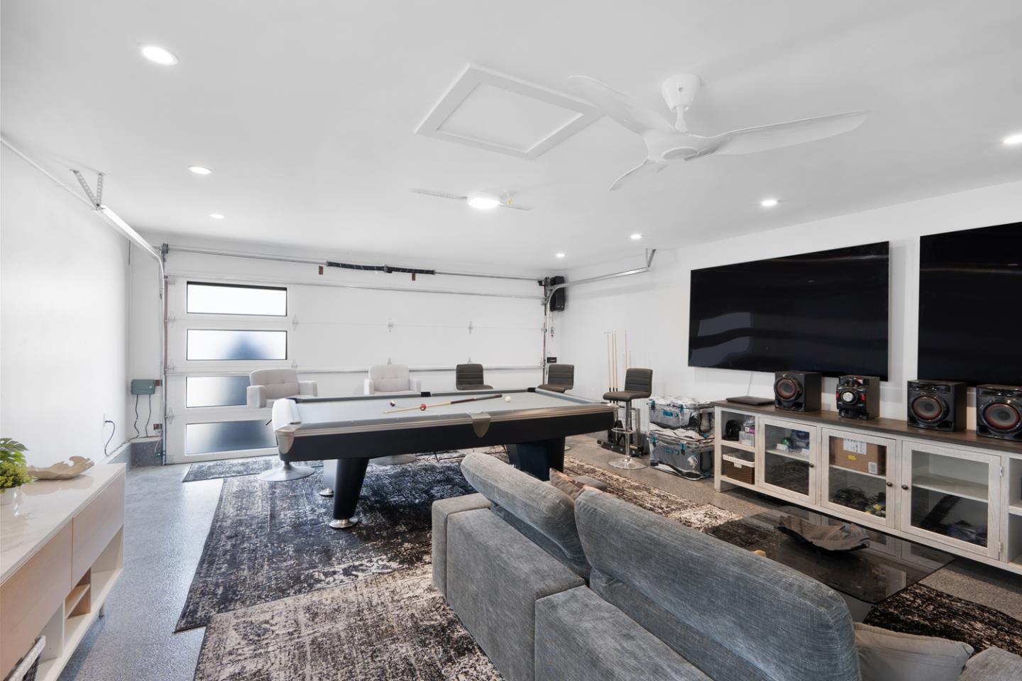 1364 Bouret Drive San Jose, CA 95118 - Photo 35 of 35 a living room with furniture and a flat screen tv