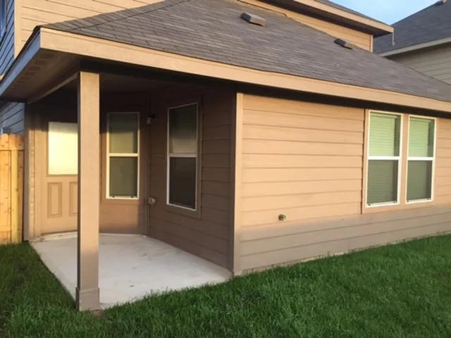 a view of front door of house