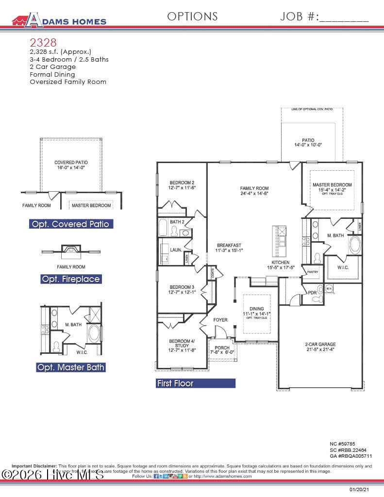 4160 Butler Road Northeast Leland, NC 28451 - Photo 59 of 59 2328 Floor Plan