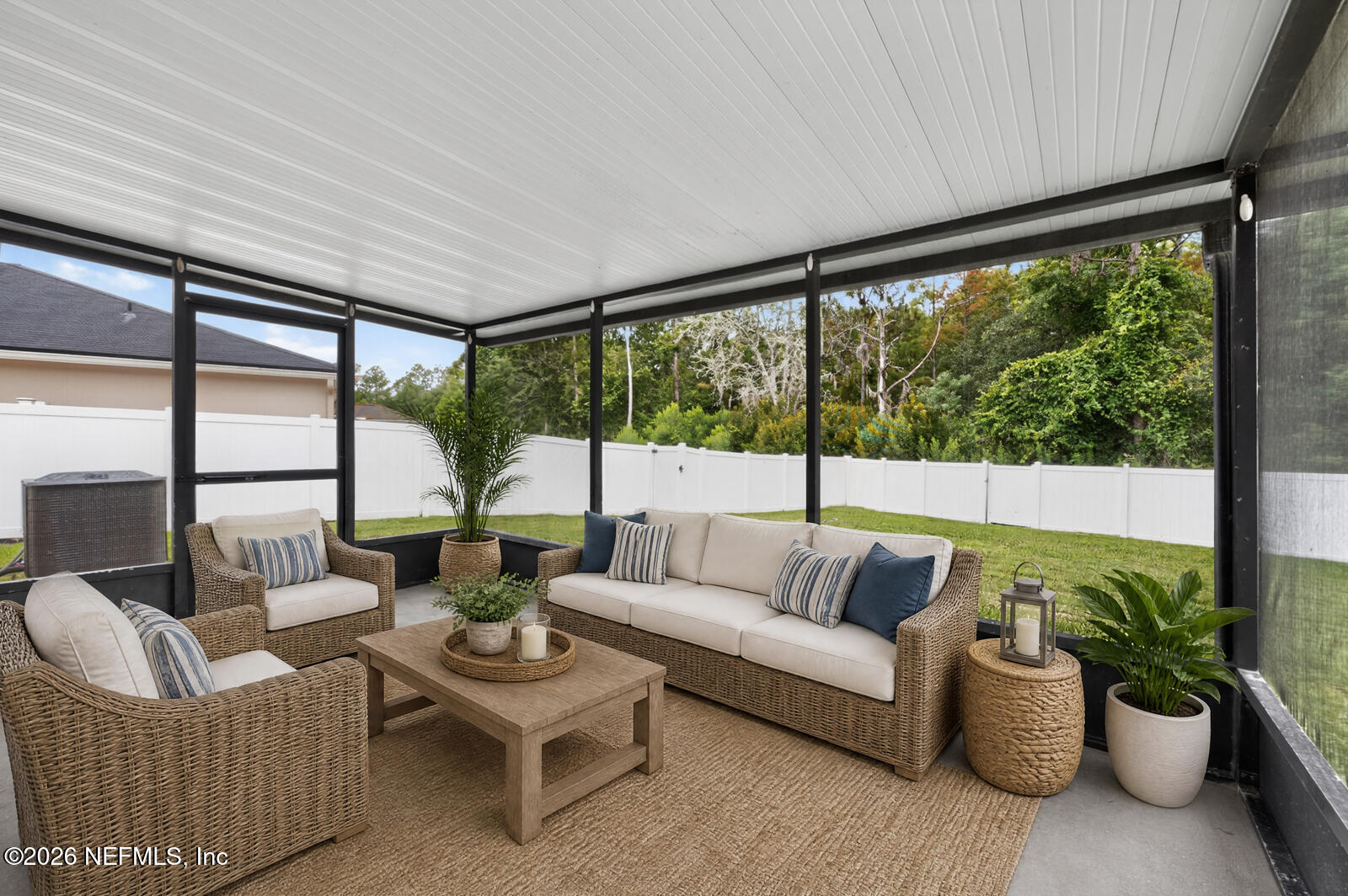 161 North Twin Maple Road St. Augustine, FL 32084 - Photo 22 of 34 Screened Lanai-virtually staged