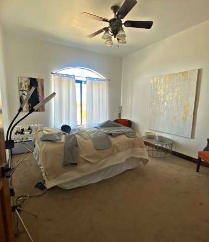 21038 South Cheyenne Road Yucca, AZ 86438 - Photo 50 of 98 Guest Bedroom 3 with carpet and ceiling fan