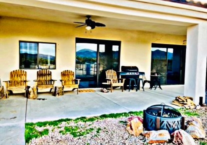 21038 South Cheyenne Road Yucca, AZ 86438 - Photo 67 of 98 View of patio / terrace with ceiling fan