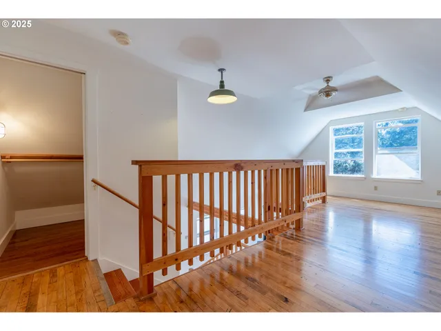 a view interior of a house with wooden floor