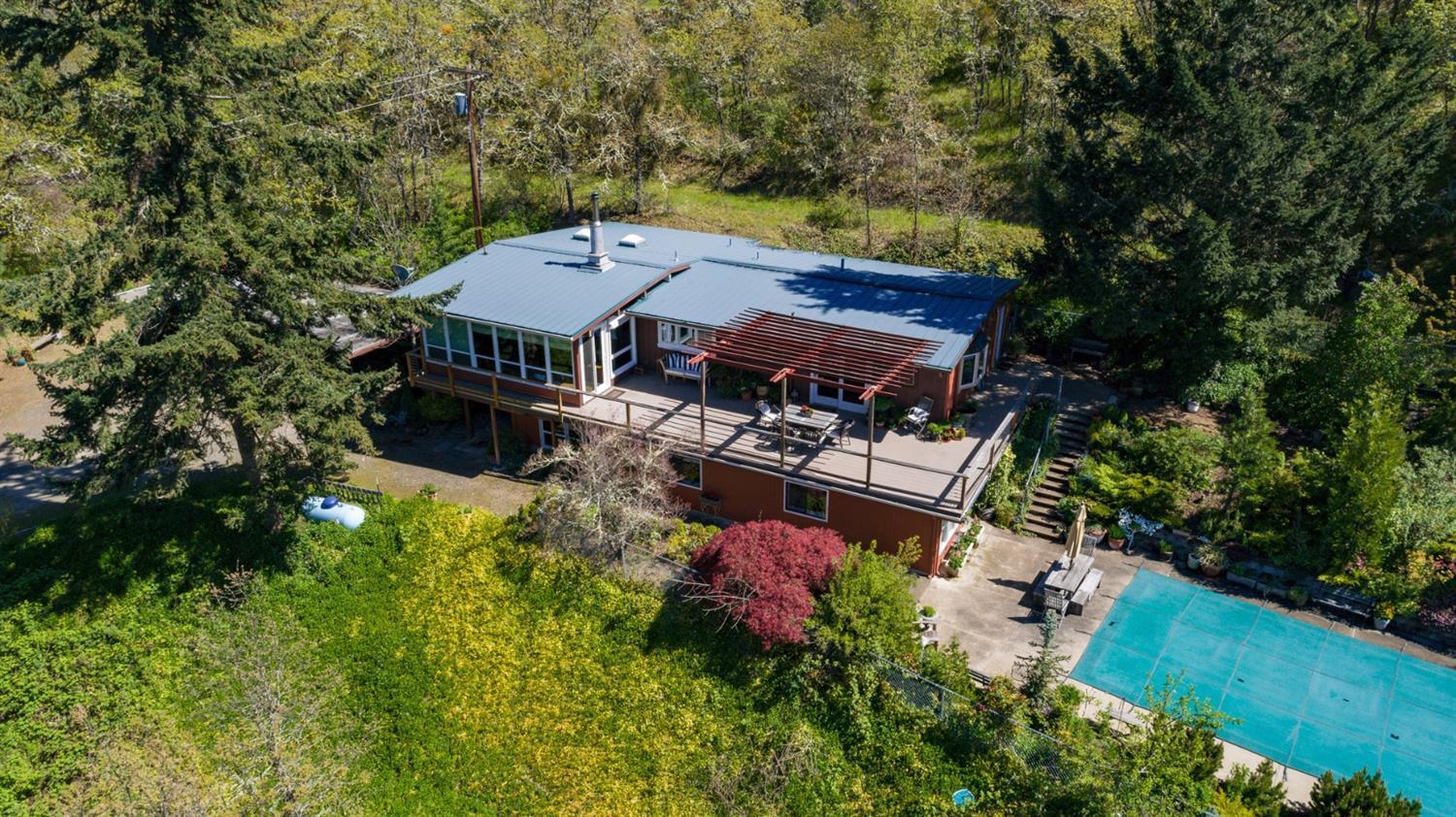 2820 Quail Run Road Talent, OR 97540 - Photo 25 of 30 an aerial view of a house with a big yard