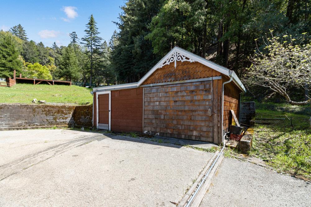 1003 Laurel Glen Road Soquel, CA 95073 - Photo 72 of 115 a view of a wooden house with a yard