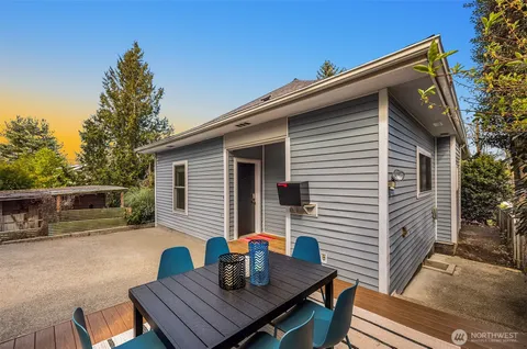a view of a house with a patio